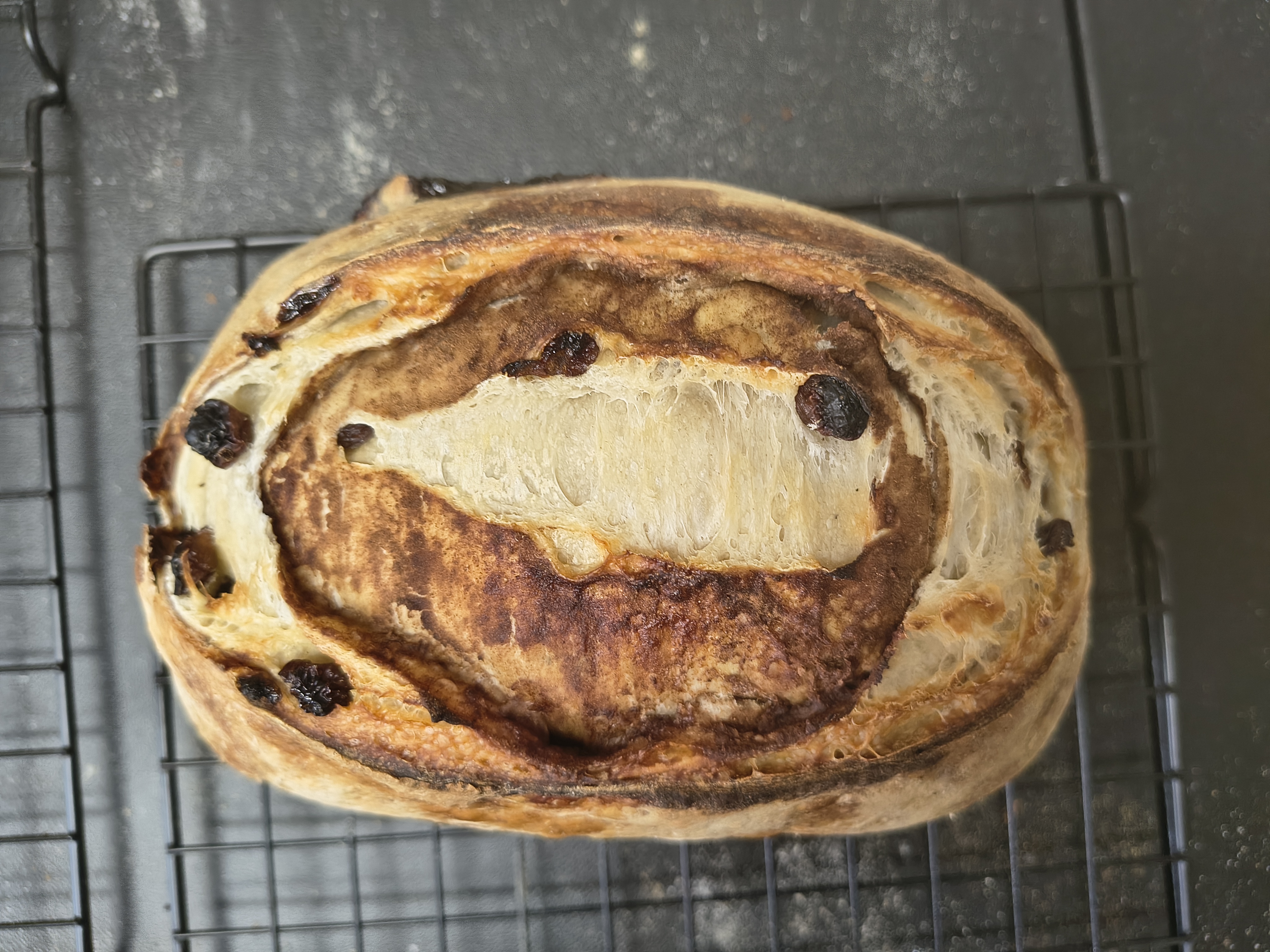 Cinnamon Raisin Sourdough loaf