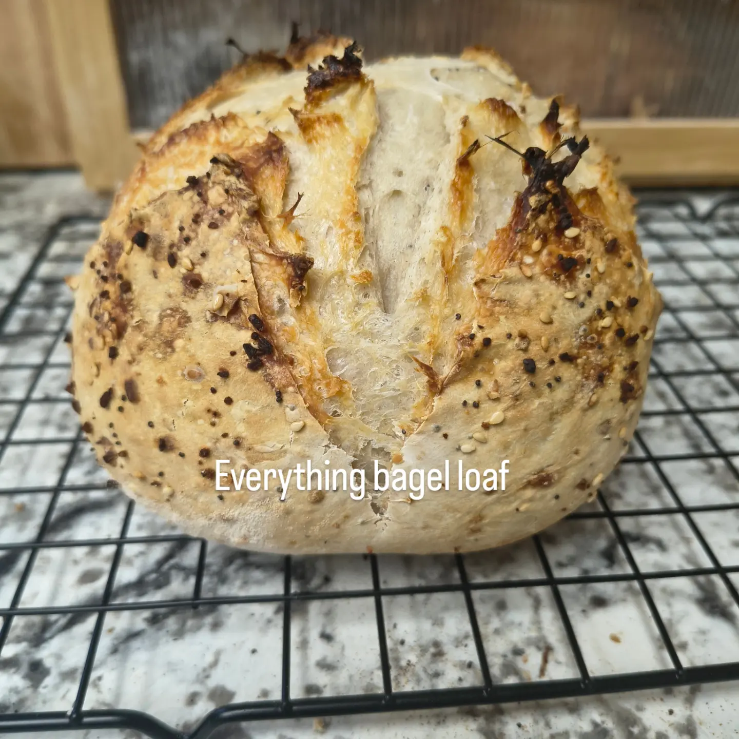 Everything but the bagel Sourdough loaf